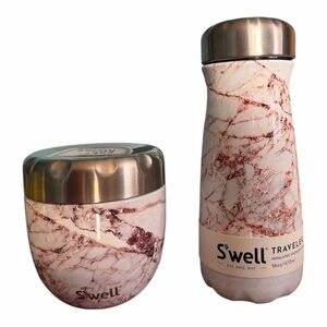 S'well Traveler insulated stainless steel bottle & S'well Eats container bundle